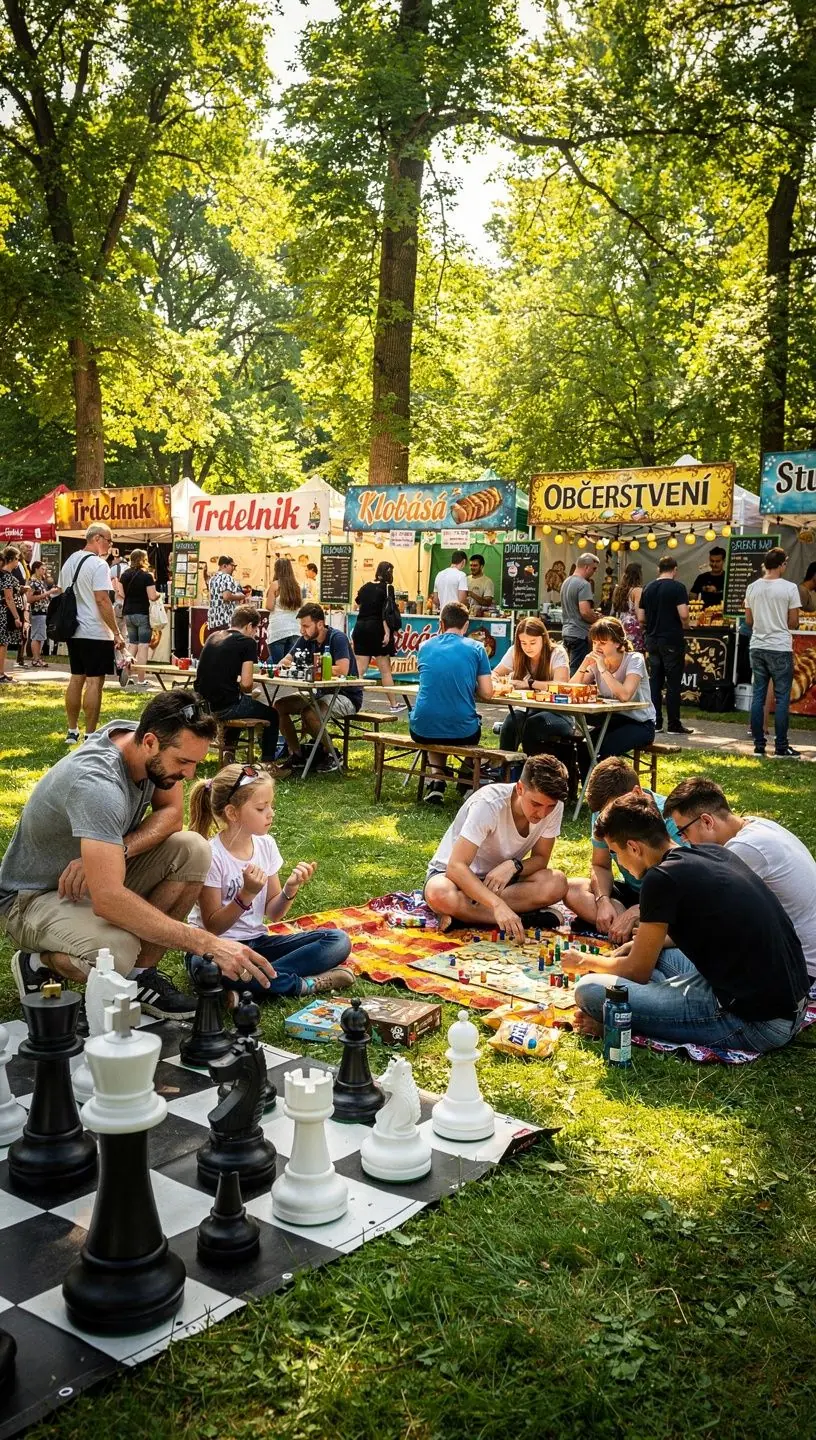 Board game club members enjoying a social game night.